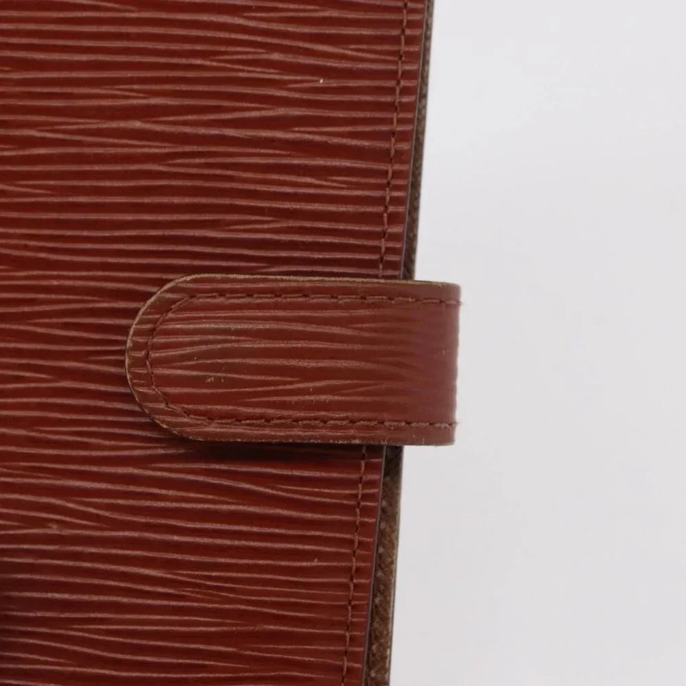 LOUIS VUITTON Epi Agenda PM Day Planner Cover Brown
